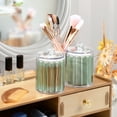 thumbnail image 6 of Stripes Pattern in Green with Lace Translucent Plastic Cans Storage Canisters with Lid Set of 2, 6 of 7