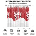 thumbnail image 2 of Blackout Kids Curtains,Red Christmas Reindeer Pattern Childrens Insulated Curtains Set Of 2,Bedroom Essentials,Toddler Room Decor 42"x84", 2 of 5