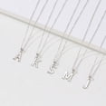thumbnail image 5 of Turandoss S925 Sterling Silver Initial Necklaces for Women Dainty Tiny Letter Pendant Trend Jewelry Birthday Teacher Appreciation Mothers Day Graduation Gifts for Her Mom Kids Teen Girls Wife Ideas, 5 of 8