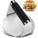 thumbnail image 1 of Prensa para hamburguesas, redonda, de 1 pulgada, con mango de silicona, prensa profesional para hamburguesas en acero inoxidable 304, para hamburguesas, filetes y barbacoa, 1 of 4