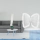 thumbnail image 2 of Pantalla Moderna Para Lámpara De Pie Con Detalle De Lazo. Cojín Cómodo Para Sofá, Ideal Para Sala De Estar, Dormitorio, Estudio, Oficina O Decoración De Estilo Rústico., 2 of 8