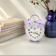 thumbnail image 2 of Unique Bargains Heart Shape Design Mechanical Alarm Clock Purple 5.1"L x 2.2"W x 3.3"H, 2 of 5