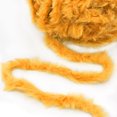 thumbnail image 3 of NICEEC 2 Skeins Super Soft Fur Yarn Chunky Fluffy Faux Fur Yarn Eyelash Yarn for Crochet Knit -Total Length 2×32m(2×35yds,50g×2)-Pumpkin, 3 of 7
