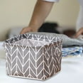 thumbnail image 4 of Gray Arrow - Fresh Country Style Fabric Storage Basket Nordic Style Storage Box A, Shelf Storage Boxes,Wardrobe Storage Racks,Storage Boxes with Handles,Household and Office Storage Baskets, 4 of 5
