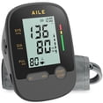 thumbnail image 1 of Tensiómetro de brazo - Monitores de presión arterial alta AILE para uso doméstico con manguito ajustable - Pantalla LCD grande, opción de alimentación dual, 1 of 5