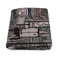 thumbnail image 2 of CADecor Street in Paris Throw Blanket Bed Sofa Blanket 58x80 inches, 2 of 3