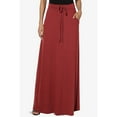 thumbnail image 5 of Sngxgn Skirts for Women Length Skirt Casual Long Skirt High Waisted Skirt Long Skirt(Watermelon Red,XXL), 5 of 8