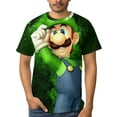 thumbnail image 4 of Cartoon Role Luigi's Mansion Unisex Short-sleeve Shirt For Men Women Novelty 3D Print T-Shirt Soft Comfortable Tee Shirts, 4 of 7