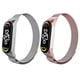 thumbnail image 1 of Juego de 2 correas magnéticas metálicas para Mi Band 7, 6, 5, 4 y 3, correas de reloj inteligentes ajustables de acero inoxidable para mujer, hombre, deporte y trabajo, 1 of 7