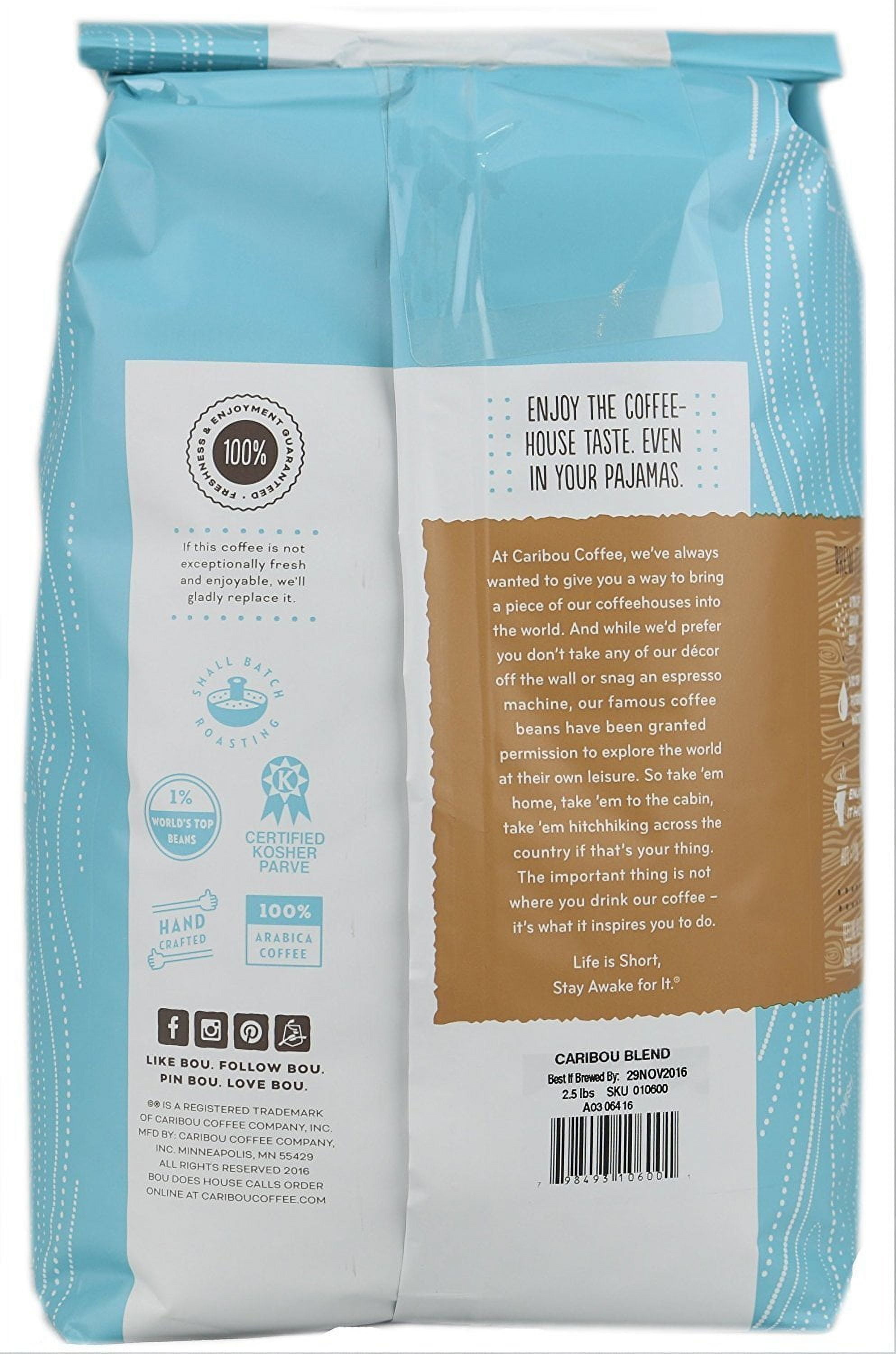 Caribou Coffee Whole Bean, Caribou Blend, 40 oz.