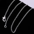 thumbnail image 3 of Paquete de 30 cadenas para collar con cierres de langosta, dijes de cadena de cobre bañados en plata, cadenas de serpiente cruzadas, cadena de cable a granel para hacer joyas, colgantes (18, 3 of 5