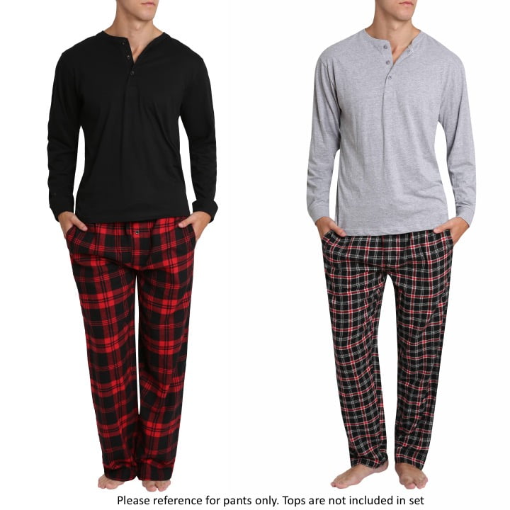 Mr. Sleep 2 Pack Men's Flannel Cotton PJ Pajama Pant with