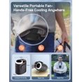 thumbnail image 4 of Ventilador de cintura POKISEED portátil recargable de 10000 mAh, 5 velocidades, 4 of 7