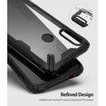 thumbnail image 3 of Ringke Fusion-X Case Compatible with Xiaomi Redmi Note 7, Transparent Hard Back Shockproof Advanced Bumper Cover - Black, 3 of 8