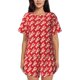 thumbnail image 1 of Fotbe Retro Lobsters Conjunto de Pijama Estampado para Mujer, 2 Piezas, Ropa de Dormir con Camiseta de Manga Corta y Shorts Suaves-XX-Large, 1 of 6