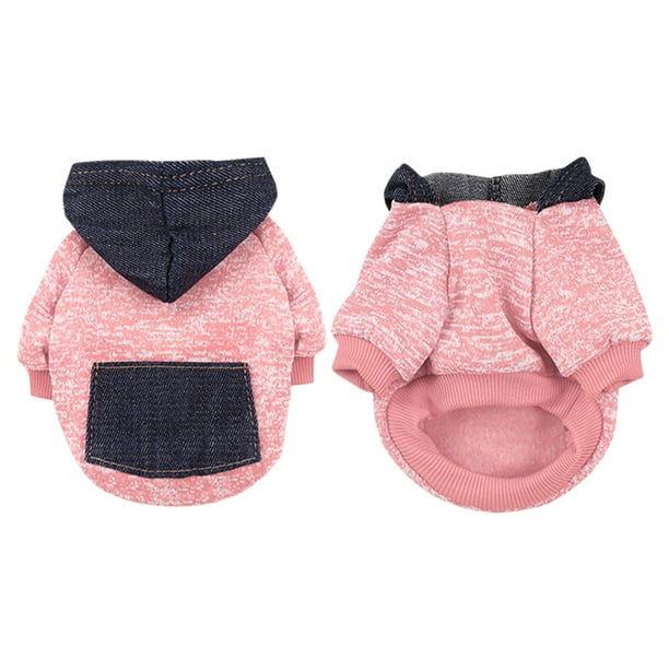 YUEHAO Pet Supplies Dog Hoodie With Pocket Fall Winter Warm Sweater Puppy Clothes For Dogs Boy