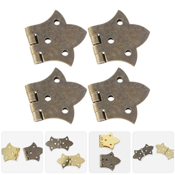 TAILTOSS Small Hinges for Crafts Gold Color Iron Material Construction for Craft Projects