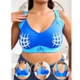 thumbnail image 3 of Backless Bra for Women Large Size Seamless Solid Color Everyday Bras Nylon Regular Length 1Pc, 3 of 7