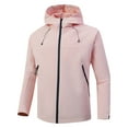 thumbnail image 5 of YDFCWXW Waterproof Rain Jacket Women Lightweight Raincoat for Women Packable Hooded Windbreaker for Outdoor Travel Hiking Pink, M, 5 of 8