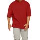 thumbnail image 1 of SAYOO Hombres Camiseta, Manga Media Color Sólido Ajuste Suelto Gimnasio Fitness Culturismo Algodón Tops Deportes Entrenamiento Camiseta SAYOO  Casual, 1 of 3