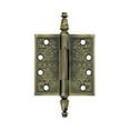 thumbnail image 2 of Deltana Dsbp44 4" X 4" Solid Brass Square Corner Plain Bearing Mortise Hinge - Brass, 2 of 2