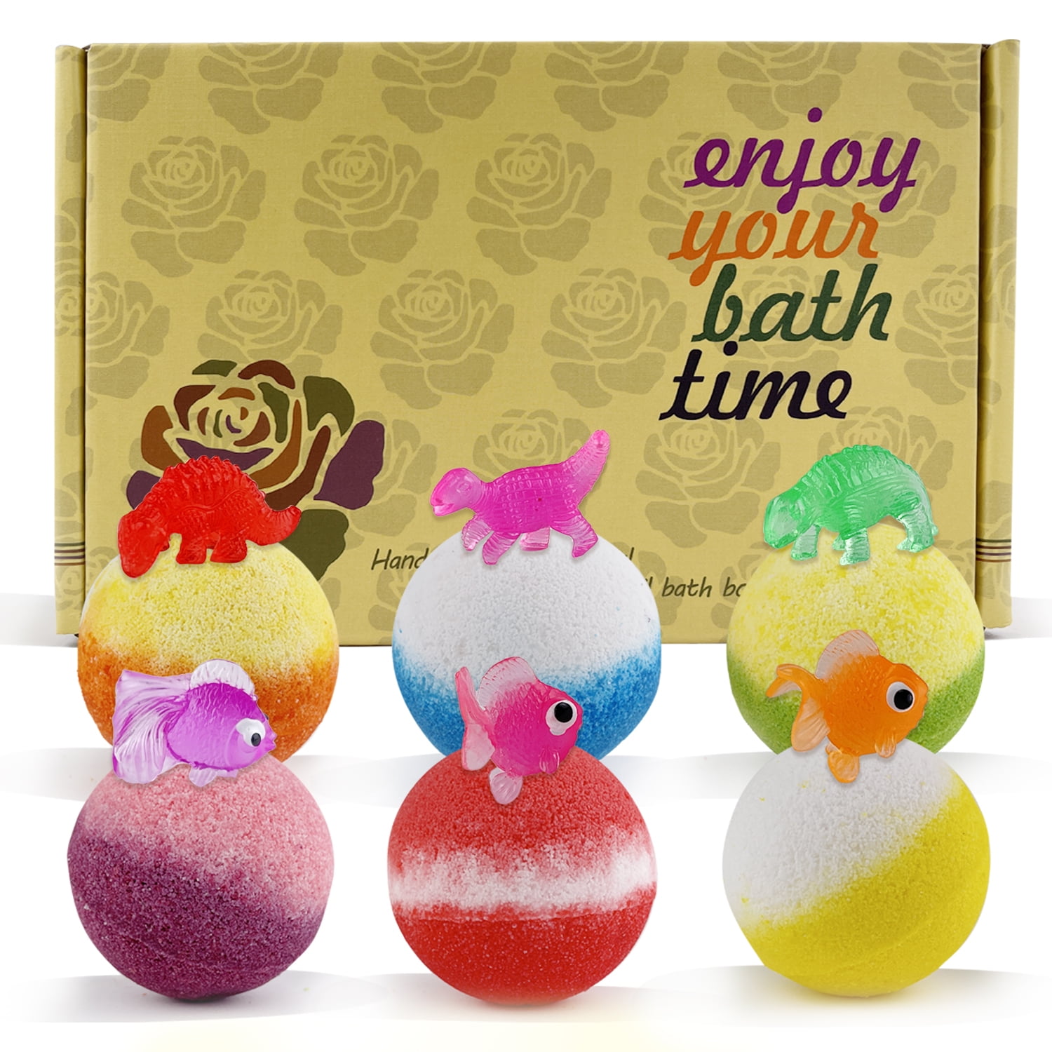 PickMora Bath Bombs for kids, Bath Bombs with Floating Crytal toys 6