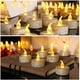 thumbnail image 3 of Velas votivas plateadas sin llama, juego de 12 velas LED parpadeantes que funcionan con pilas para centros de mesa de bodas, arreglos de mesa, cumpleaños, uso al aire libre y decoraciones navideñas., 3 of 5