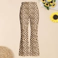 thumbnail image 2 of WERYOUNG Girl's Pants Elastic Waist Leopard Print Kids Everyday Wear Loose Fit Wide Leg Flare Trousers Holiday Celebration Stylish Breathable Pant, 2 of 3