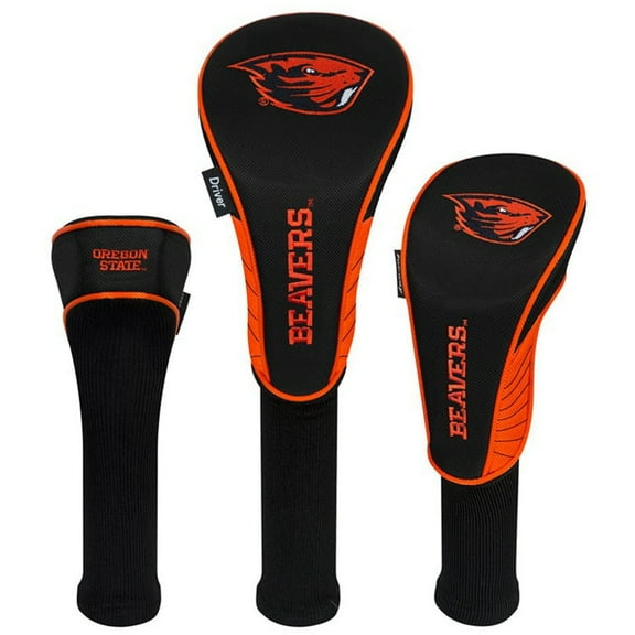 Oregon State Beavers Driver Fairway Hybrid Set of Three Headcovers