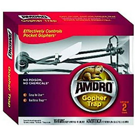 Amdro Gopher Trap, Bait-less Gopher Control, 2 (Best Gopher Trap Bait)