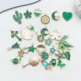 thumbnail image 4 of U8MO 10pcs green Enamel Charms Pendant For DIY Jewelry Making Handmade 30 Options-10pcs Lightning 7x20mm, 4 of 9
