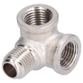 thumbnail image 1 of Accesorio De Tubería De 3 Vías, Conector En T De Latón Duradero De Fácil Instalación, Buena Estanqueidad Con Rosca De 12 Mm / 12 Mm / 13 Mm Para Compresor De Aire Inversor, 1 of 7