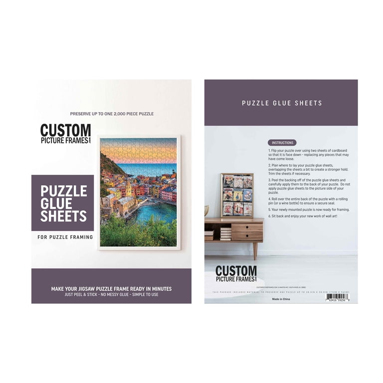 PFF PictureFrameFactoryOutlet 19.75x27.5 Inch Black Picture Frame – 1.25 Inch Premium Profile For Art, Puzzles & Photos