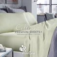 thumbnail image 2 of New Purecare Luxurious Supersoft Celliant Sateen Queen Sage Green Sheet Set, 2 of 3