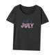 thumbnail image 3 of Camiseta para mujer verano básica camiseta para vacaciones mochilero playa vacaciones oficina XL, 3 of 7