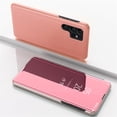 thumbnail image 1 of Mirror Vertical Protective Case for Samsung Galaxy S23 Ultra Full Body Protection Curved Streamer Plating Fashion Kickstand Shockproof Scratch-Resistant Case for Samsung S23 Ultra,A, 1 of 7
