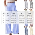 thumbnail image 3 of Gytharion Women's Striped Wide Leg Pants High Waist Tailored Fit Dress Trousers Flowy Straight Leg Design Work Slacks with Pockets for Office, 3 of 8