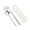 Silver 2pcs, variant on Grandest Birch Flatware Kit Korean Style Dust-proof Stainless Steel Chopsticks Fork Spoon Dinner Set for Daily Use Rust-free Porta