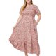 thumbnail image 4 of Vestido Corto de Verano con Cuello en V Perla Sobredimensionada Bordada, Dama de Honor Casual Y Vestido de Verano de las Mujeres, 4 of 6