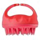 thumbnail image 2 of Masajeador de cuero cabelludo con cerdas de silicona para lavar el cabello, herramienta de masaje de cabeza, color rojo, 2 of 4