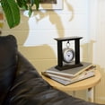 thumbnail image 6 of Westclox MDF and Metal Black and Silver 8" Analog QA Table Clock - Pocket Watch Design, Model 91139, 6 of 6