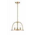 thumbnail image 2 of ABB-3003-VG Crystorama Lighting Abbott - 3 Light Chandelier-Vibrant Gold Finish, 2 of 14