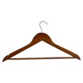 thumbnail image 4 of Mainstays, Adult Wooden Clothes Hanger, Walnut Color, 5 Pack, 4 of 8