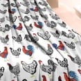 thumbnail image 3 of White Chicken Folk Pattern Blanket,Comfortable Soft Lamb Wool Throw Blanket,All Season,Warm Lightweight Blankets for Sofa Bed Couch Living Room Chair,40"x50", 3 of 4