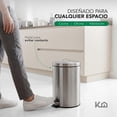 thumbnail image 3 of Botes Basura de Acero Inoxidable con Pedal y Cesto Plástico Removible Kingshouse, Capacidad 7L 2Pzas, 3 of 7
