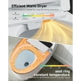 thumbnail image 4 of BCANHOME Smart Toilet with Built-in Bidet, One-piece Toilet Seat with Tankless Bidet Wash, Auto-open Lid, Soft-closing Heat Seat, 1.28 Gallons Auto Dual Flush, Warm Dryer, Remote Control, 4 of 28