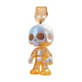 thumbnail image 4 of Skeleton Doll Design Acrylic 2D Phone Stopper | Dust-Free Plug for Elliptical Interface Port | Decorative Smartphone Tablet Dust Guard | Includes 2 Pieces, 4 of 4