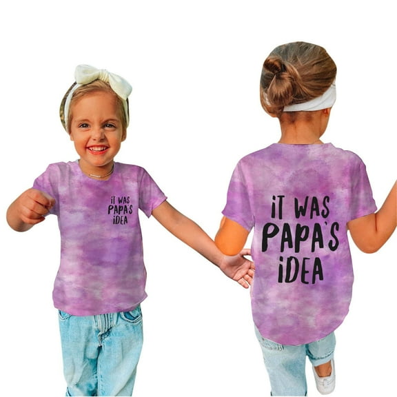 Dyfzdhu Infant Kids Children Short Sleeve Girls Top Boy'S Alphabet Graphic Summer T-shirt