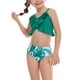thumbnail image 2 of Traje de Baño Para Niñas Conjunto de Dos Piezas de Playa Dividido Con Volantes Dobles Estampado Lindo Casual S Odeerbi  ODB159837, 2 of 7