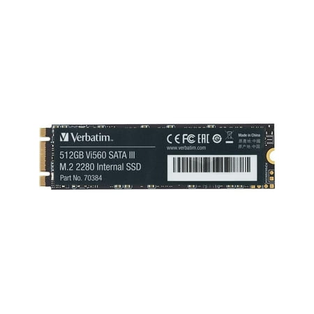 UPC: 0023942703846 | Verbatim Vi560 512 GB Solid State Drive – M.2 2280 Internal – SATA (SATA/600) Notebook Desktop PC Device Supported – 240 TB TBW – 560 MB/s Maximum Read Transfer Rate – 3 Year Warranty